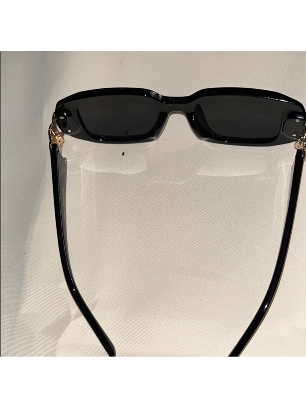 Celine Black Rectangular Women's Sunglasses - Picture 6 of 7